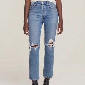 Agolde riley distressed Jean 
24